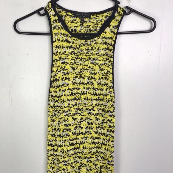 Rag Bone Dress Womens XXS Viola Crochet Open Knit Midi Beachy Unique Sleeveless - Picture 2 of 9